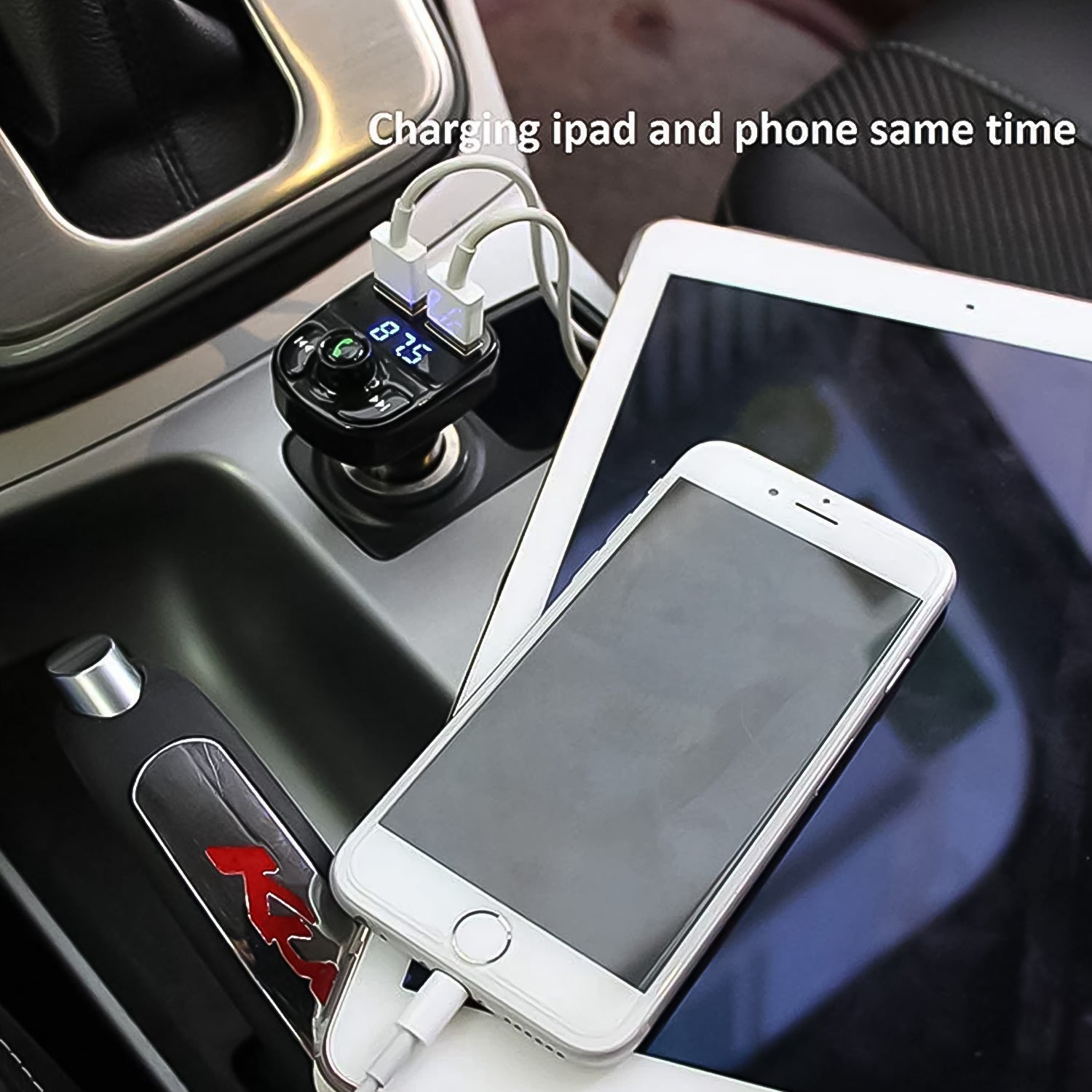 ALVENZA Car Bluetooth FM Transmitter – Dual USB Fast Charger | RaceVault