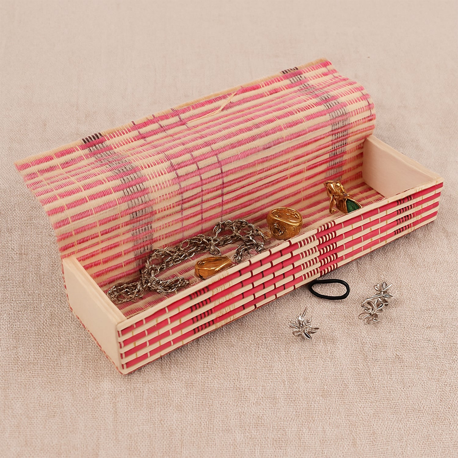 Bamboo Pen & Pencil Box – Eco-Friendly Handcrafted Organizer