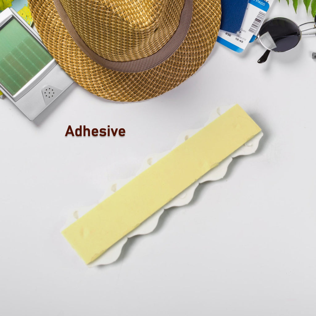 Adhesive Wall Hooks Strong Drill-Free Set of 10 | GlimmerHome - Back View