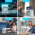 Portable Air Cooler Fan Personal Cooling with 7-Color Light - Detail View 6