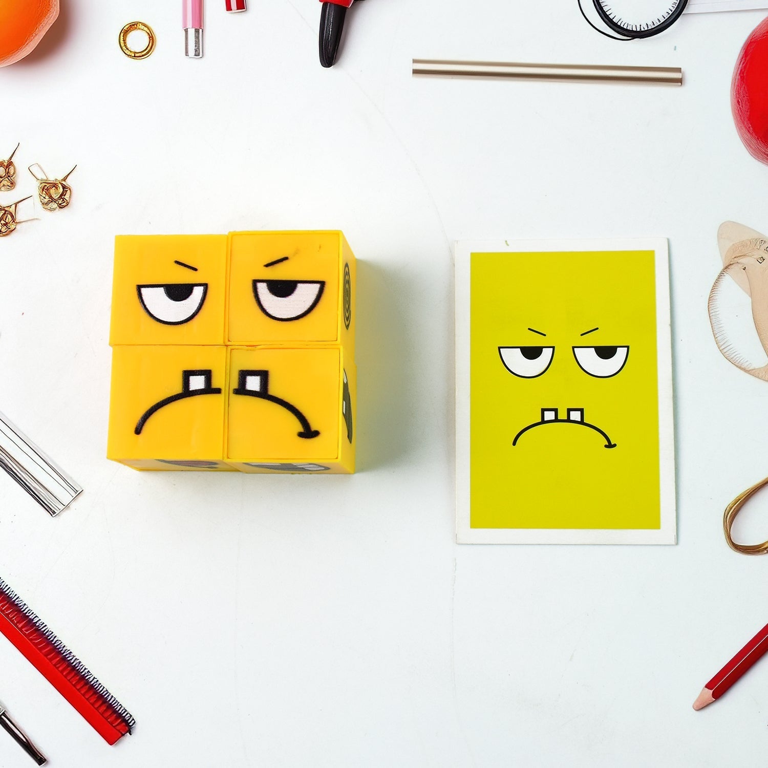 ALVENZA Educational Emotion Puzzle Cube – Develop Emotional Intelligence & Creativity