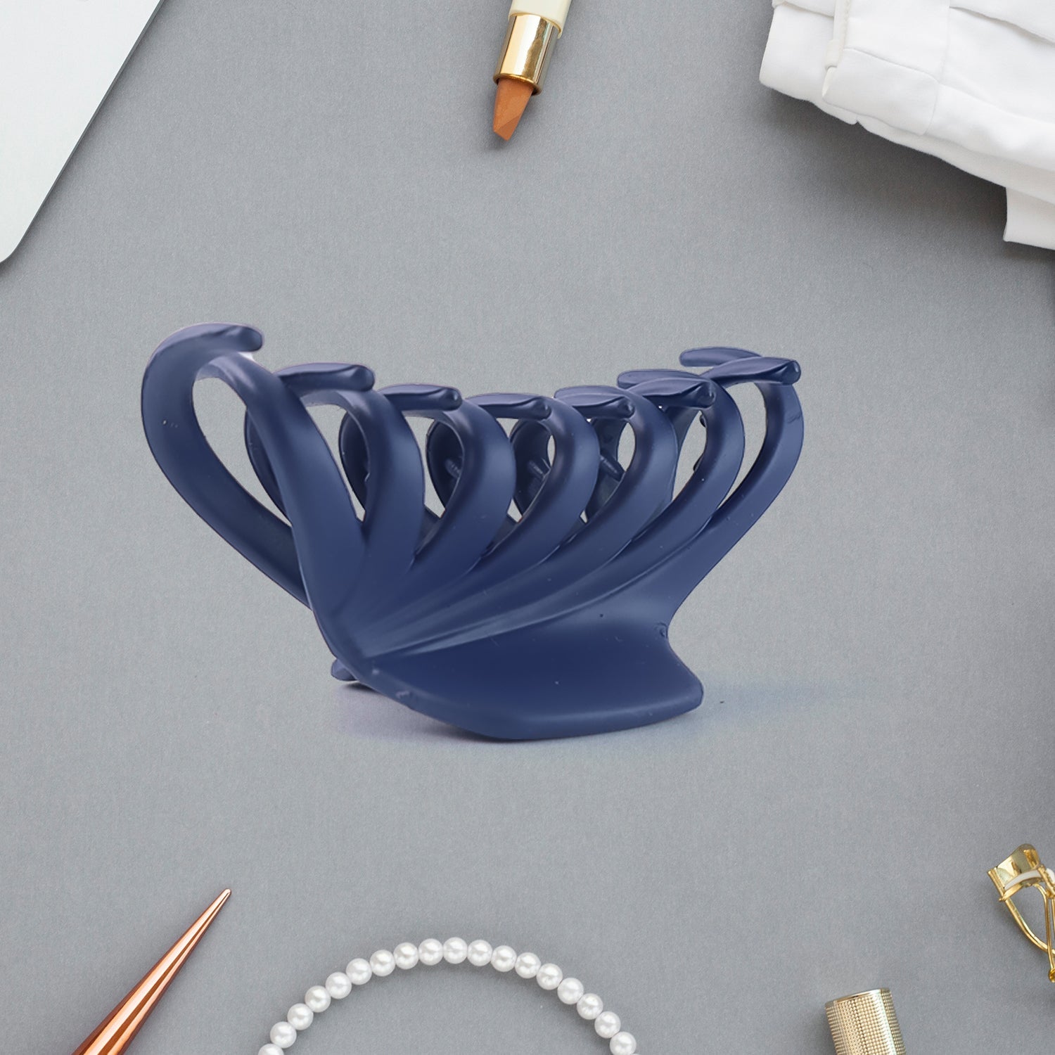 Hair Claw Clips Set – Matte Finish & Strong Grip, 12 Pieces