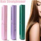 Rechargeable Mini Hair Straightener – Cordless Flat Iron | Calm & Curl