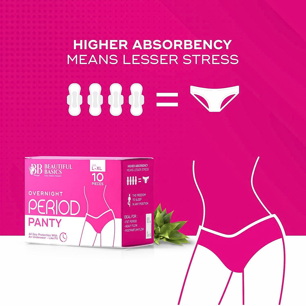 Overnight Period Panty XXL Size – Leak-Proof Comfort for Heavy Flow