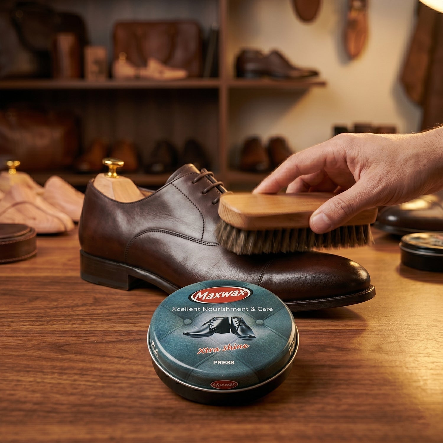 Black Shoe Polish Cream Long-lasting Shine & Easy Application - Detail View 7