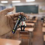 ALVENZA Rainbow Keychain – Colorful Cartoon Football Boy Accessory