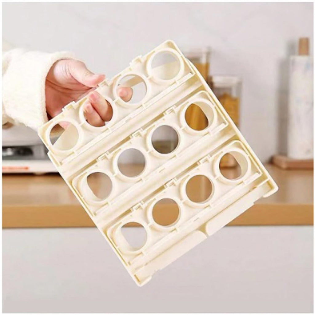 Foldable Egg Tray 24-Grid Refrigerator Organizer | Tidy Table - Detail View 6
