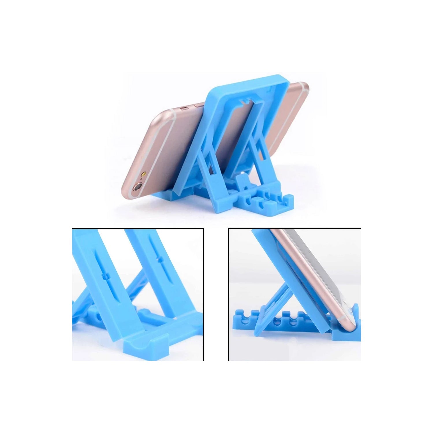 ALVENZA Adjustable Foldable Phone Stand 4-Pack – Multi-Angle Mobile Holder