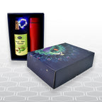 ALVENZA Personalized Temperature Water Bottle – Decorative Light & Kesar Pista Almond Chocolate Set