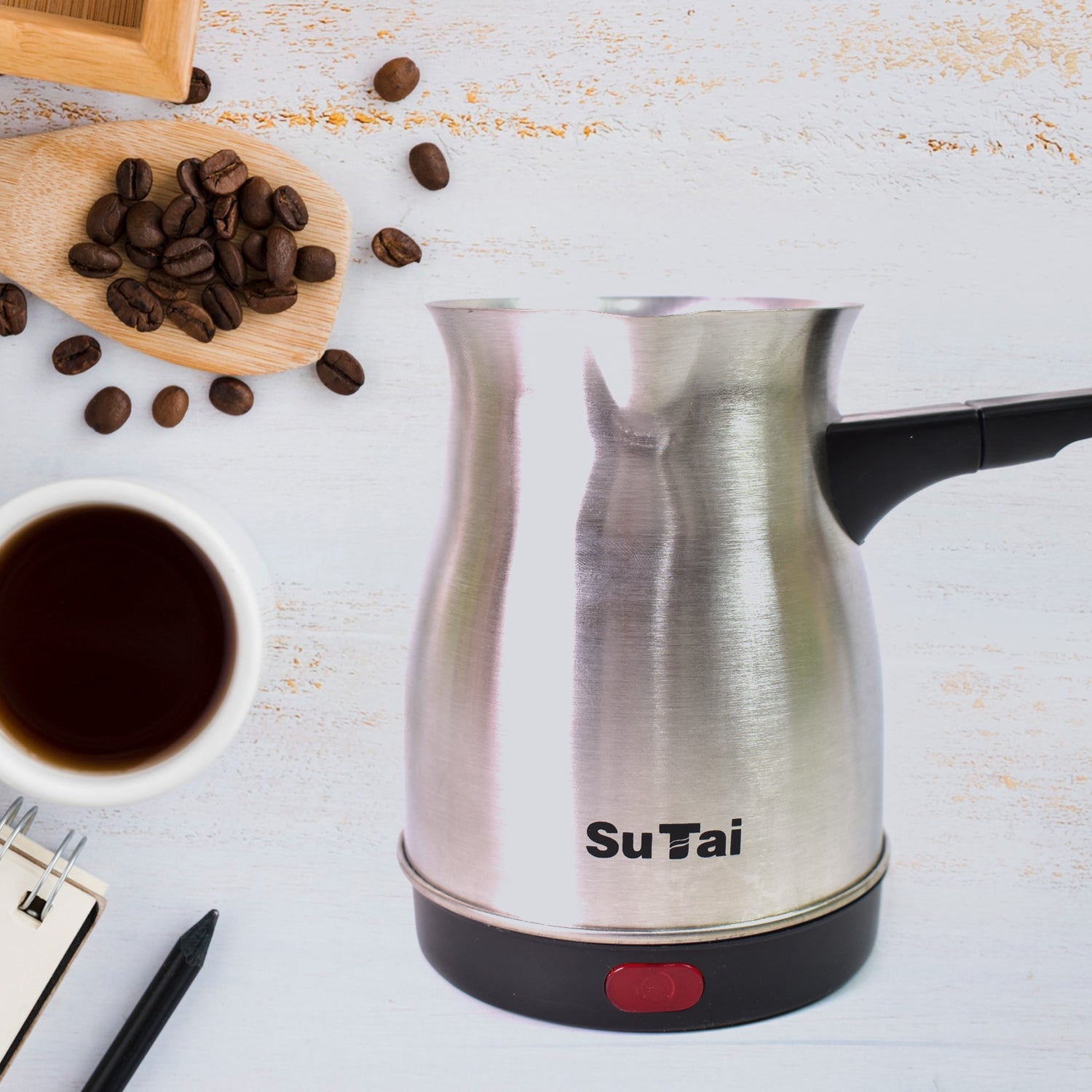 ALVENZA Electric Coffee Maker 800ml – Even Heating Kettle | Siplix