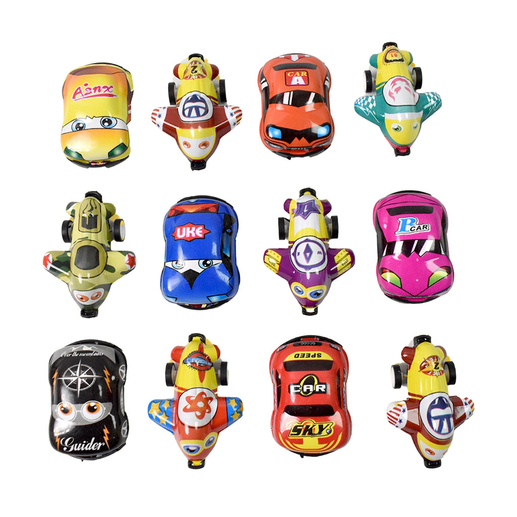 Mini Pull Back Car Toy Set 12-Piece Vehicle Collection | Aditi - Detail View 5