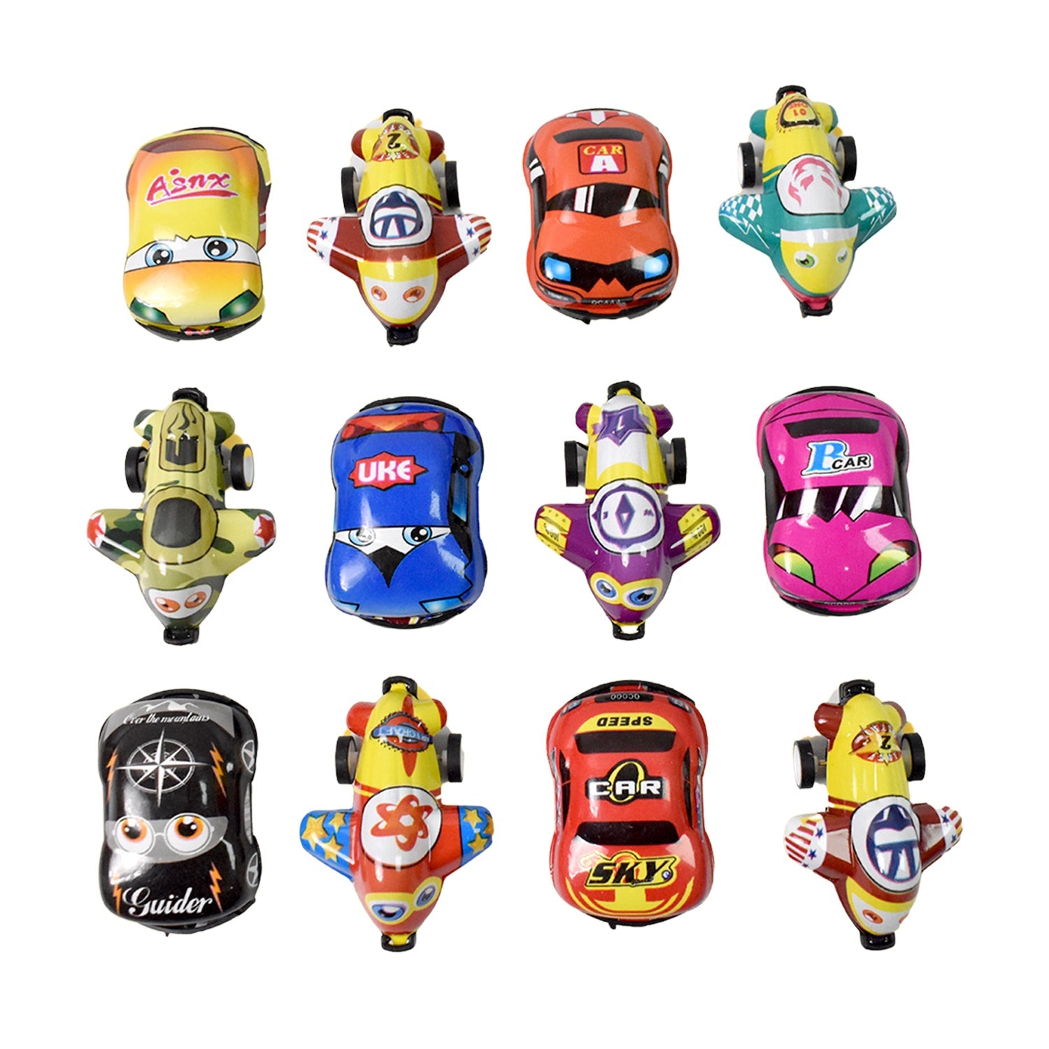 Mini Pull Back Car Toy Set 12-Piece Vehicle Collection | Aditi - Detail View 5