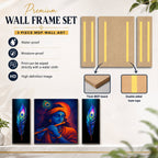 Krishna Wall Art Vibrant MDF Painting for Spiritual Dcor - Detail View 7