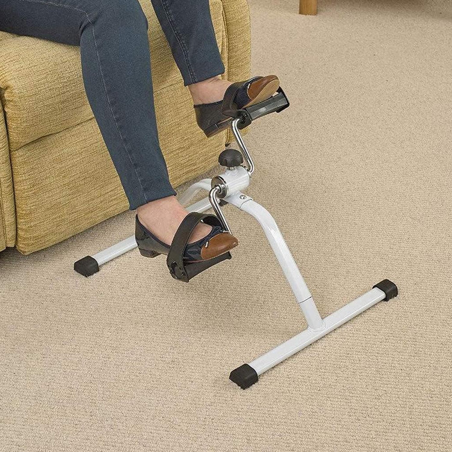 Mini Pedal Exerciser Compact & Portable Home Workout Equipment - Back View