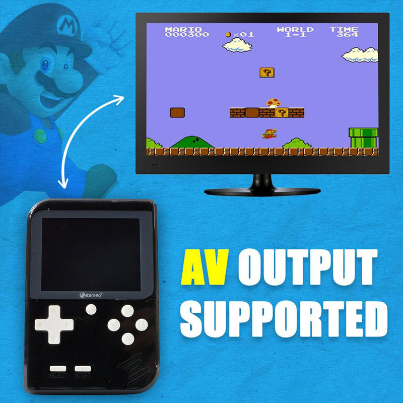 ALVENZA Retro Handheld Gaming Console – 500 Built-in Classic Games