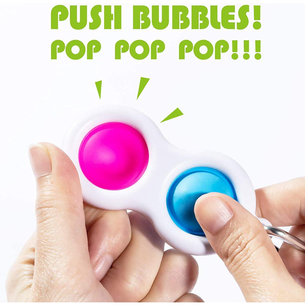 ALVENZA Simple Dimple Fidget Toy Keychain – Mini Stress Relief | Styleva