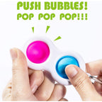 ALVENZA Simple Dimple Fidget Toy Keychain – Mini Stress Relief | Styleva