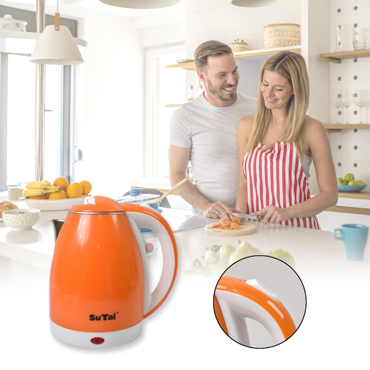 Electric Kettle 2L Stainless Steel with Auto Shut-Off | Siplix - Detail View 6