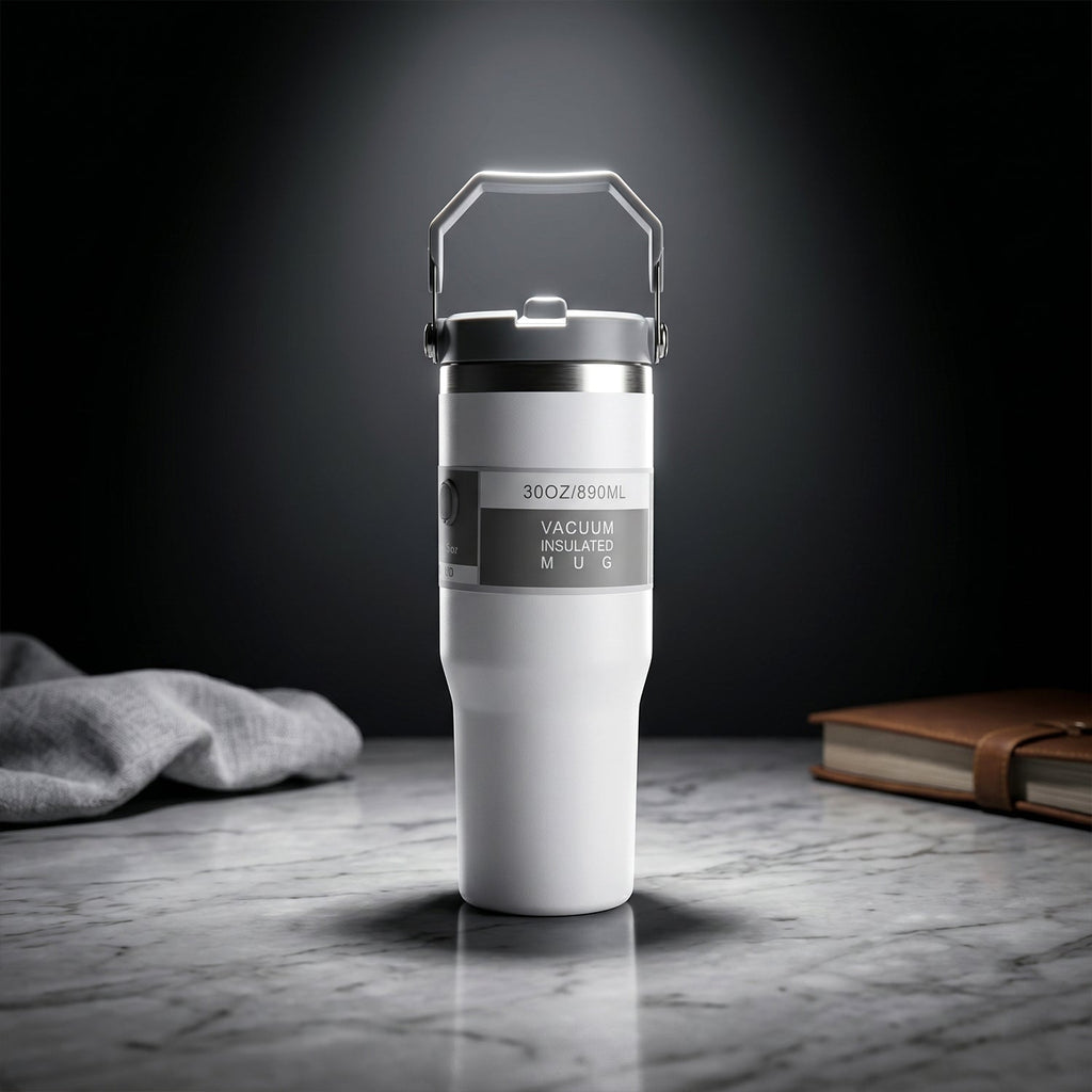 ALVENZA Vacuum Insulated Stainless Steel Tumbler – Keeps Beverages Hot & Cold