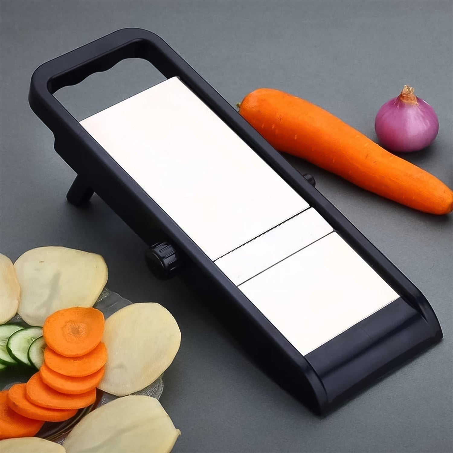 Adjustable Vegetable Slicer Stainless Steel Blades | Konvex - Detail View 7
