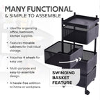 ALVENZA Metal Kitchen Trolley – 4 Layer Durable Storage Rack | Tidy Table