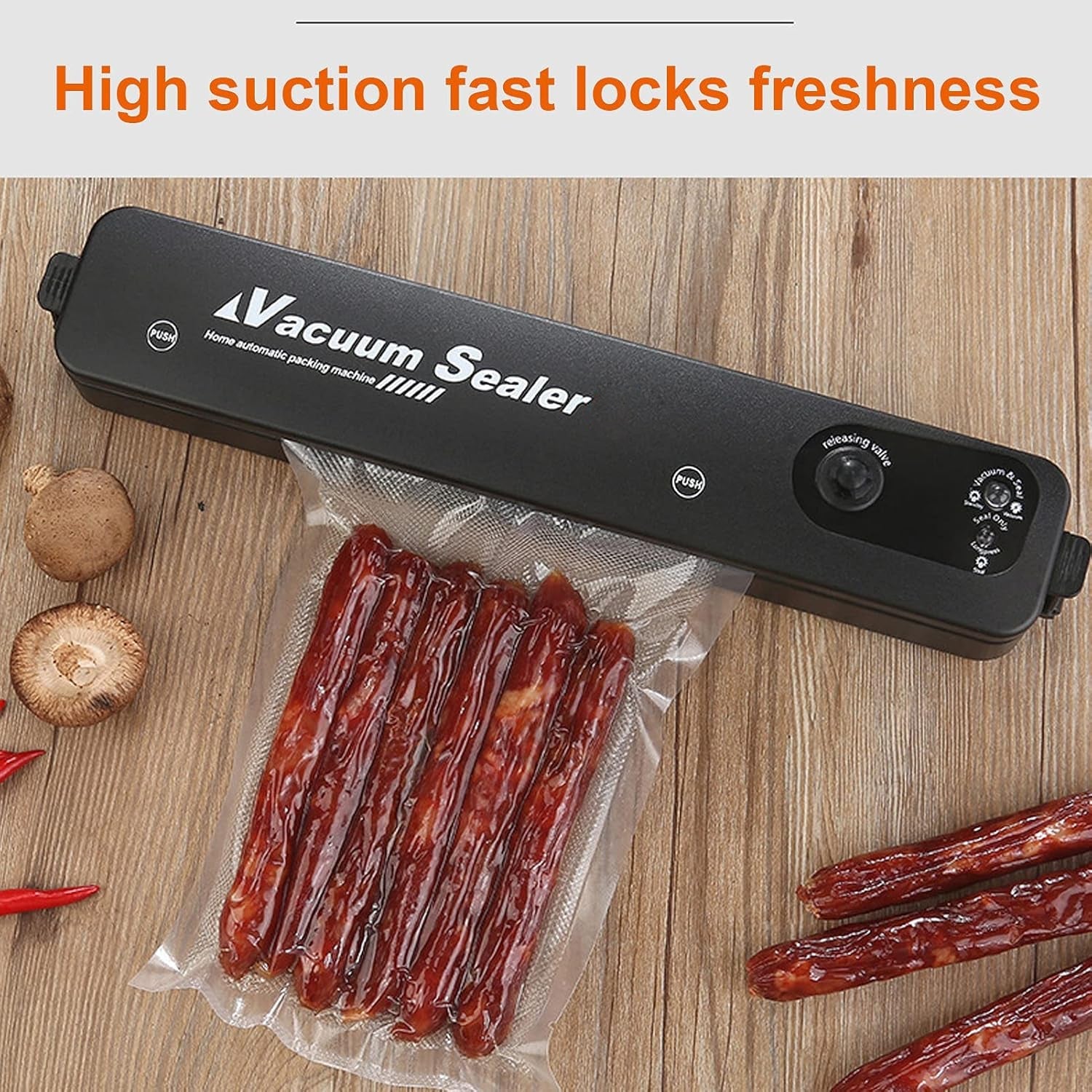 Vacuum Sealer Machine Automatic Food Preservation System | Tidy Table - Detail View 6