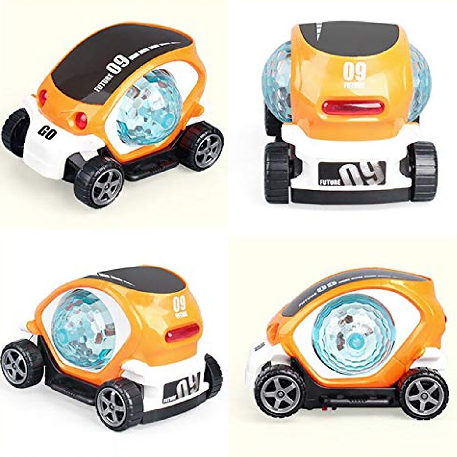 ALVENZA Rotating Stunt Car Toy – 360° Bump & Go Fun | Spark Tots
