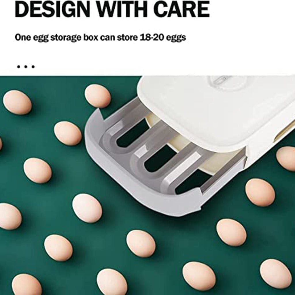 ALVENZA Egg Storage Box – Drawer Style Fridge Organizer for Freshness | Storenzo