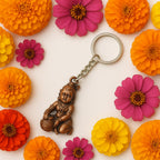 ALVENZA Bal Krishna Keychain – Durable Metal Devotional Accessory