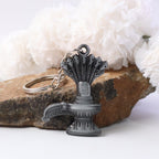ALVENZA Shiva Lingam Metal Keychain – Durable Spiritual Accessory