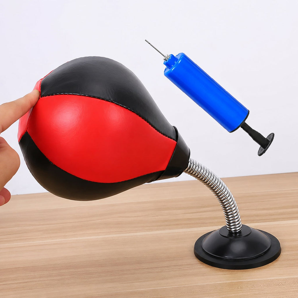 Inflatable Desktop Punching Bag Stress Relief & Reflex Training - Detail View 8