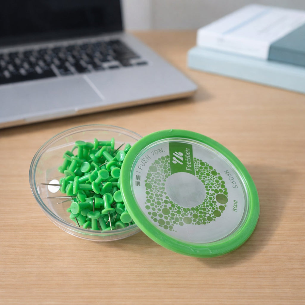 Heavy-Duty Plastic Push Pins Reliable for Office & Home Use - Detail View 7