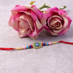ALVENZA Evil Eye Rakhi – Stylish Mint Green Thread with Traditional Charm