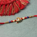 ALVENZA Elegant Stone Studs Rakhi – Traditional Beaded Brother Gift