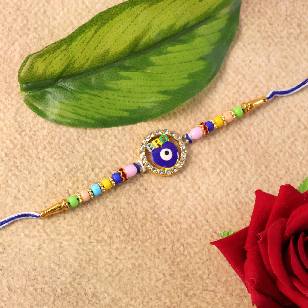 ALVENZA Bro Evil Eye Charm Rakhi - Unique Protective Design for Bhai