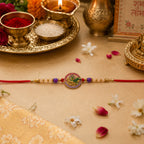 ALVENZA Radha Krishna Beads Rakhi – Colorful & Handcrafted for Raksha Bandhan