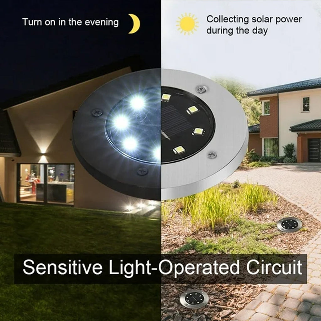 ALVENZA Solar Powered LED Garden Lights – Eco-Friendly Outdoor Pathway Lighting