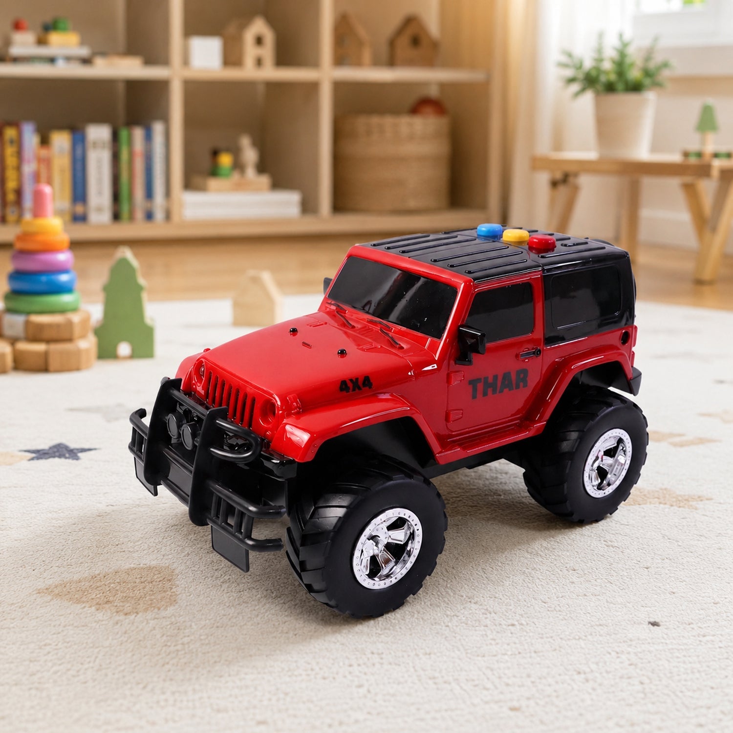 ALVENZA Kids Hunter Off-Road Toy Jeep – Light & Sound for Adventures
