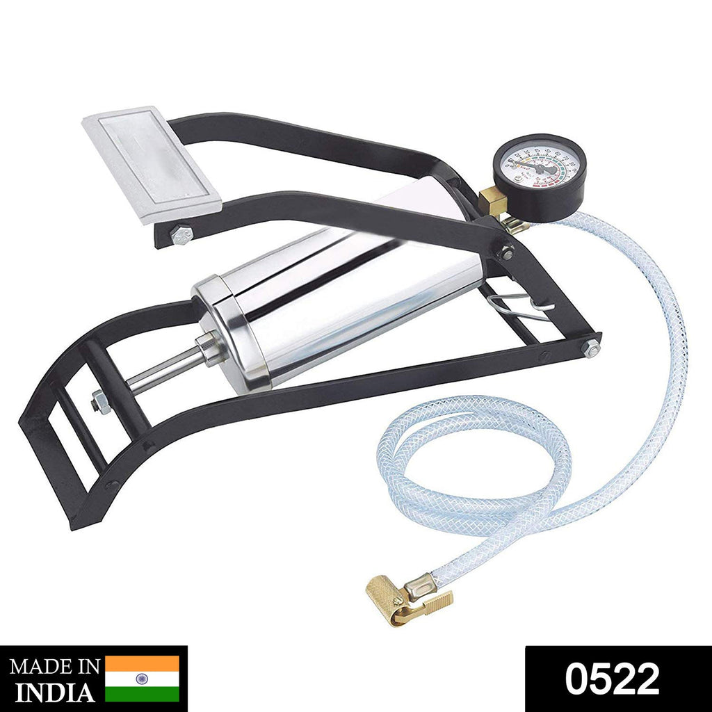 ALVENZA Steel Foot Pump – Heavy Duty Car & Bike Tire Inflator | Carivox