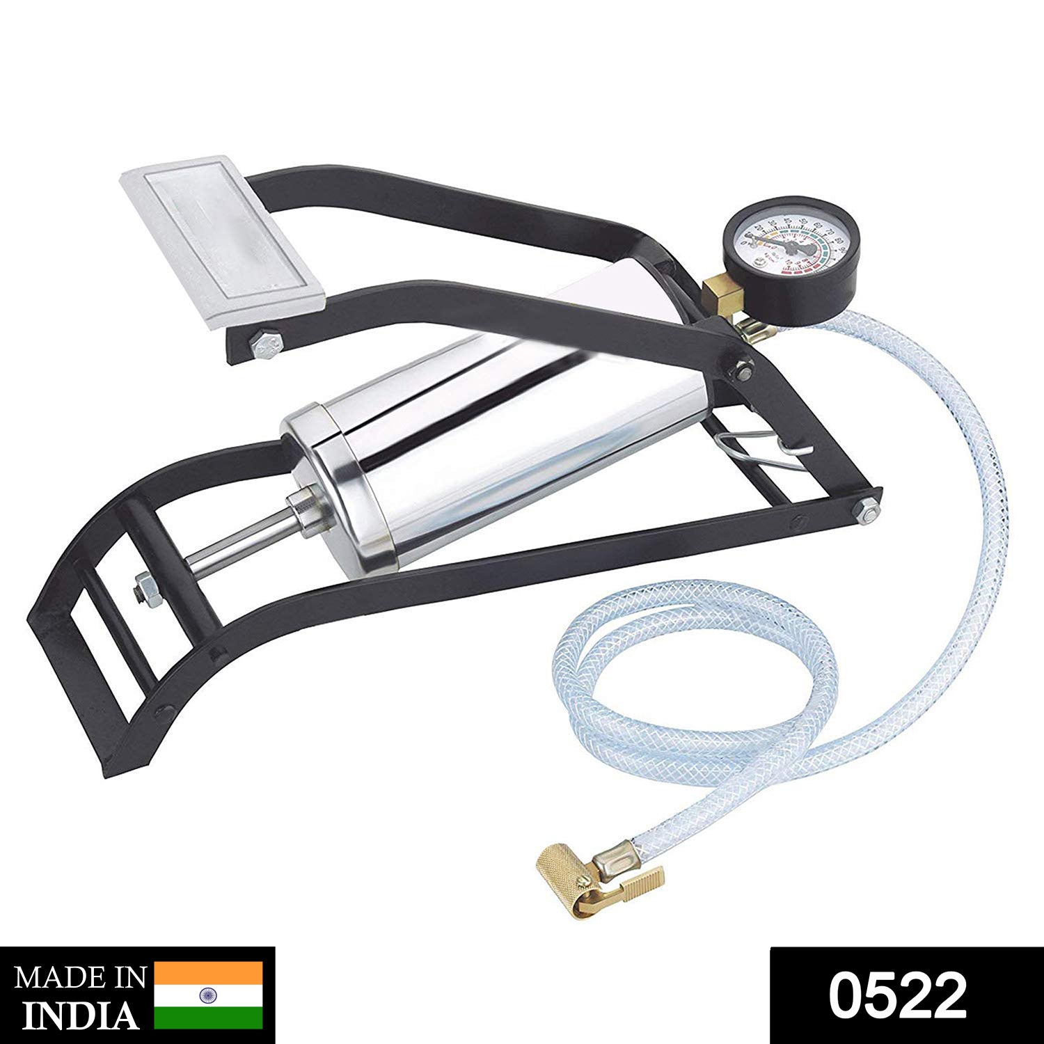 ALVENZA Steel Foot Pump – Heavy Duty Car & Bike Tire Inflator | Carivox