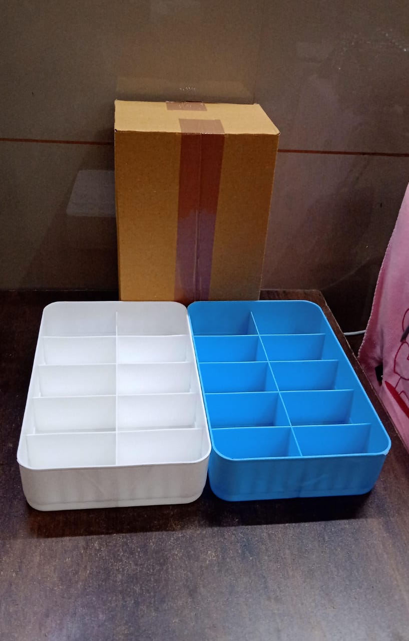 Drawer Organiser Set 10-Grid Storage for Socks & Underwear | Lunchie Bunchie - Detail View 7