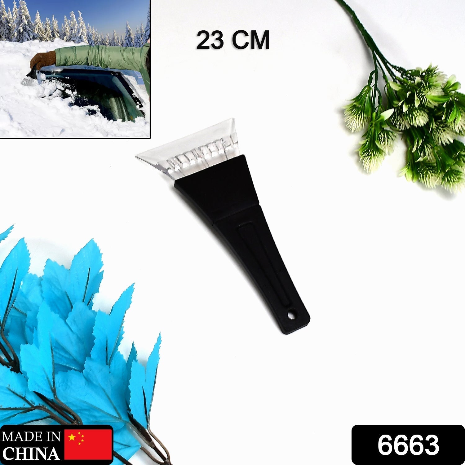 ALVENZA Car Ice Scraper – Durable Windshield Frost Remover | Velvet Wheels