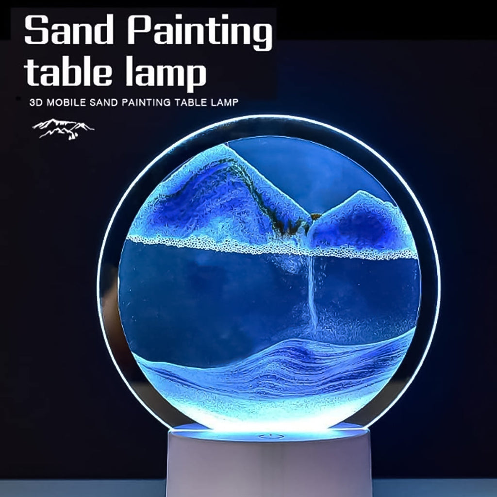 ALVENZA Moving Sand Art Picture – 5 Color Light Changing Decor | Craftily