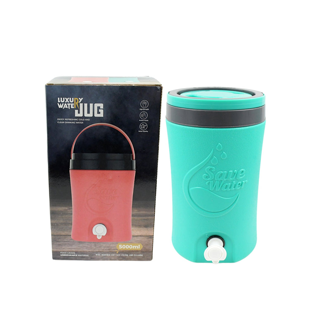 ALVENZA Insulated Water Jug 5 Litre – Plastic Storage with Tap | ChillPour