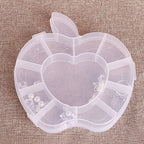 Apple Shape Jewellery Box Transparent Plastic Organizer | LilyGleam - Detail View 6