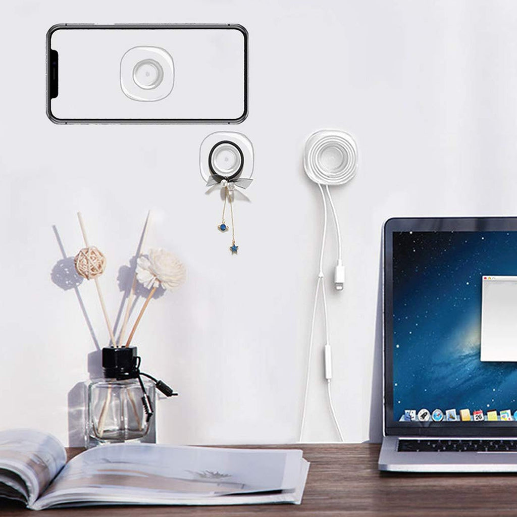 Nano Gel Pads Anti-Slip Mobile & Cable Holder | Gambit - Front View