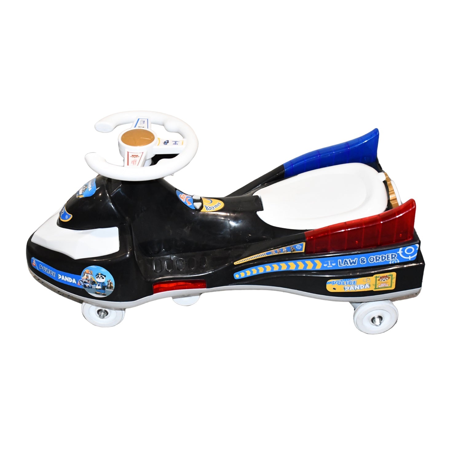 ALVENZA Police Ride-On Toy Car – Musical Lights & Safe for Kids