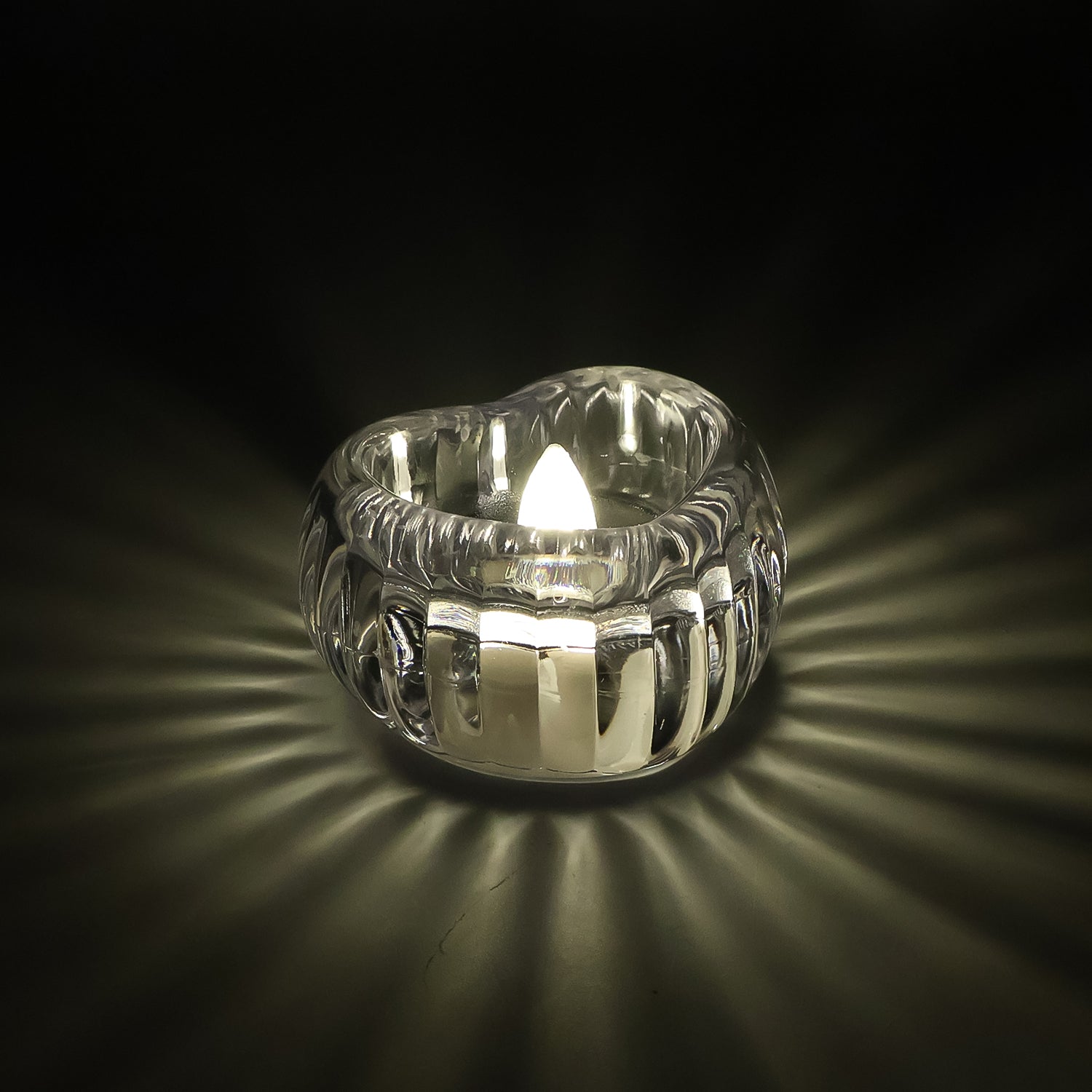 ALVENZA LED Crystal Tealight Candles – Elegant Flameless Warm Glow (6 Pc)