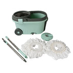 ALVENZA Spin Mop with Bucket – Steel Spin & Microfiber Heads | Ganesh