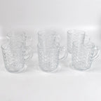 ALVENZA Glass Coffee Mugs – 225ml Heat-Resistant Set of 6 | Indo Glow